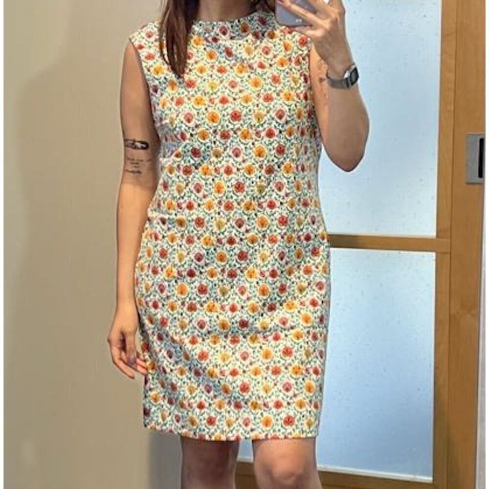 Boden Sleeveless Jersey Shift Dress in Enchanting Bloom Size 6 D0616